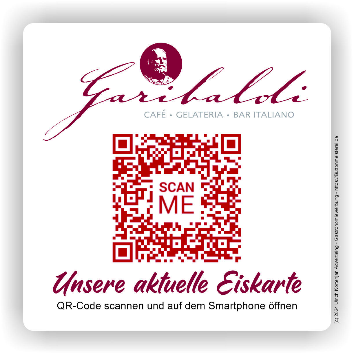 Bierdeckel QR Eis